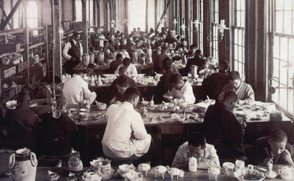 オールドノリタケの絵付け