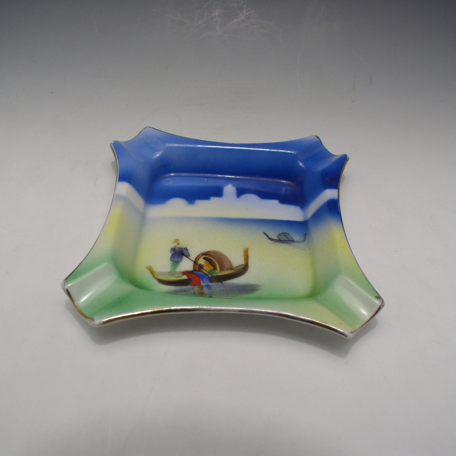 オールドノリタケ 船頭文アッシュトレー