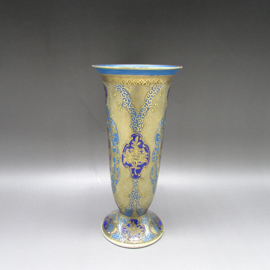 オールドノリタケ 金盛草花文花瓶