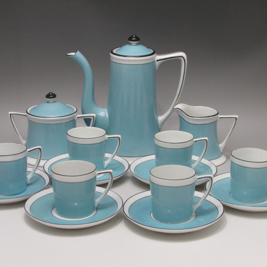 オールドノリタケ アールデコブルーティーセット