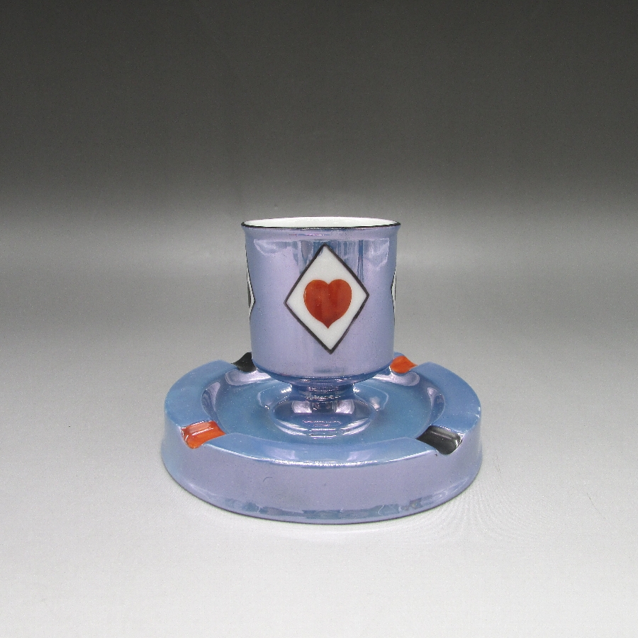 オールドノリタケ アールデコトランプ柄灰皿 - 敬誠アート [ 公式 ]