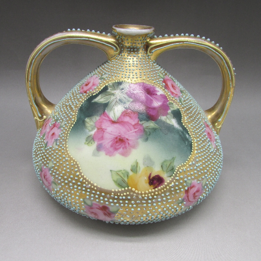 ロイヤルキンラン アクアビーディング薔薇文花瓶 u7176_04