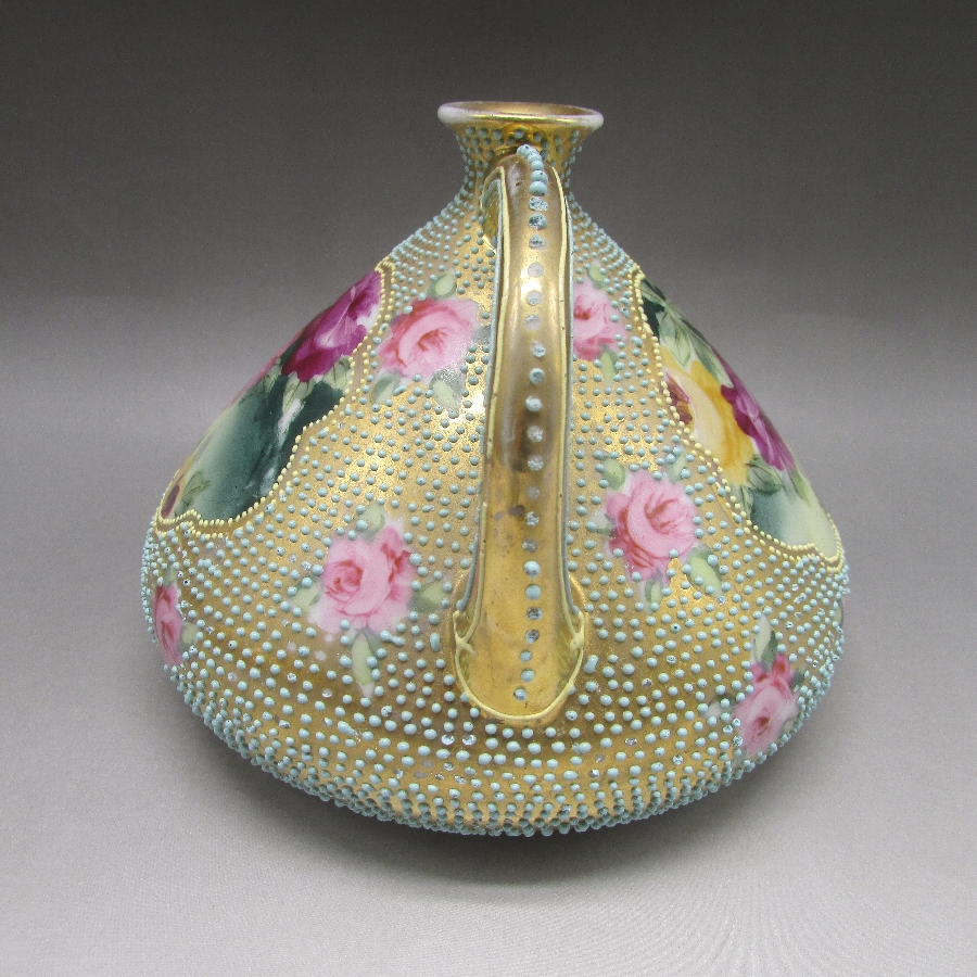 ロイヤルキンラン アクアビーディング薔薇文花瓶 u7176_05