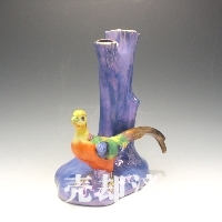 オールドノリタケ 鳥フィギュア付花瓶