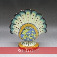 オールドノリタケ アールデコ孔雀羽形花瓶