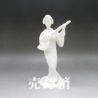 プレミアノリタケ ボーンチャイナ傘持芸者の置物