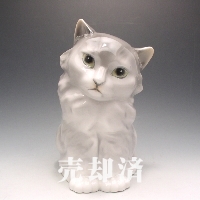 プレミアノリタケ ボーンチャイナ猫の置物