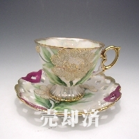 オールド・ジャパン コラレン花文カップ&ソーサー