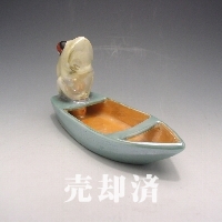 オールドノリタケ 蛙フィギュア付アッシュトレー