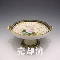 オールドノリタケ 風景文コンポート