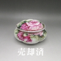オールドノリタケ 花押薔薇文蓋物
