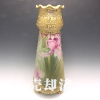 オールドノリタケ 金盛ジュール花文花瓶