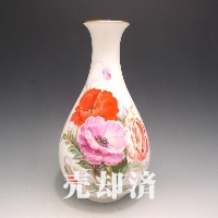 プレミアノリタケ T.IKENOサイン入り花文花瓶