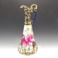 オールドノリタケ コバルト金盛薔薇文水差し