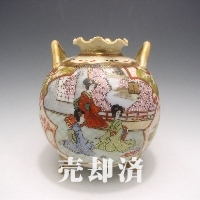 オールドノリタケ オリエンタル芸者文花瓶