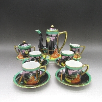 オールドノリタケ オリエンタル芸者文デミタスセット