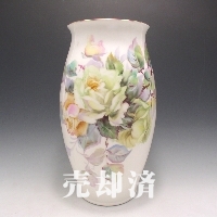 プレミアノリタケ T.IKENOサイン入薔薇文花瓶