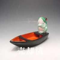 オールドノリタケ 蛙フィギュア付皿