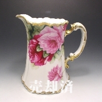 オールドノリタケ 花押薔薇文ピッチャー