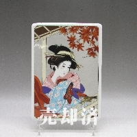 プレミアノリタケ 芸者文陶板