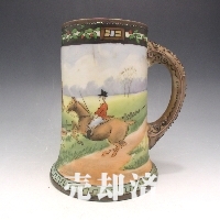 オールドノリタケ ハンティング文マグ