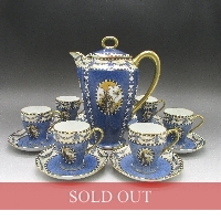 オールドノリタケ 鳥風景文チョコレートセット