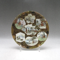 九谷焼 オリエンタル風景文皿