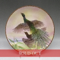 オールドノリタケ モールド雉文飾皿