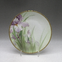 オールドノリタケ アイリス花文飾皿