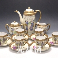 オールドノリタケ オリエンタル芸者文ティーセット