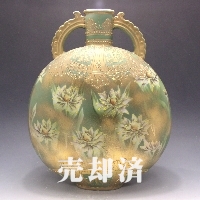 オールドノリタケ 金彩ぼかし花文花瓶