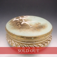 オールドノリタケ 金彩ジュールフライングスワンカバーボックス