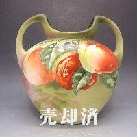 オールドノリタケ 桃文把手付花瓶