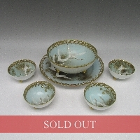 オールドノリタケ ジュールフライングスワンナッツボウルセット