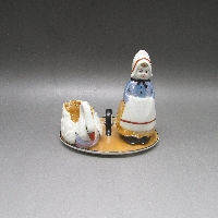オールドノリタケ 少女＆鳥フィギュアソルトセット