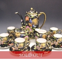 オールドノリタケ 金彩花鳥文ティーセット