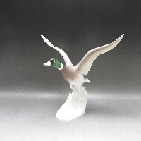 プレミアノリタケ ボーンチャイナ鴨の置物