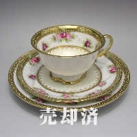 オールドノリタケ 金彩薔薇文トリオ