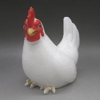 プレミアノリタケ ボーンチャイナ雌鶏の置物