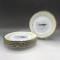 オールドノリタケ 魚文プレート6枚セット