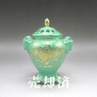 オールドノリタケ 金彩唐草文様ポプリポット