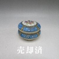 オールドノリタケ 大理石風草花文カバーボックス