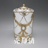 オールドノリタケ 金彩草花文ティーリーフジャー