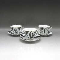 プレミアノリタケ ゼブラ柄C＆S3点セット