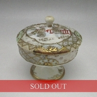 オールドノリタケ オリエンタル風景文トリンケットボックス