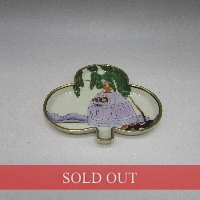 オールドノリタケ デコレディクローバー形ピンディッシュ