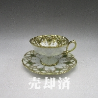 オールドノリタケ 金盛草花文カップ&ソーサー