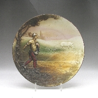 オールドノリタケ モールドジョニー・アップルシード飾皿