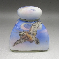 オールドノリタケ 梟文インクポット