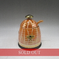 オールドノリタケ 金彩蜂フィギュア付ハニーポット